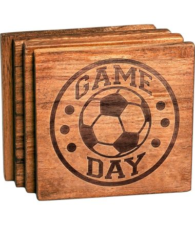 Soccer Game Day Coaster Set