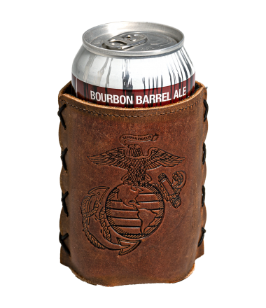 Marine Corps Leather Can/Bottle Koozie